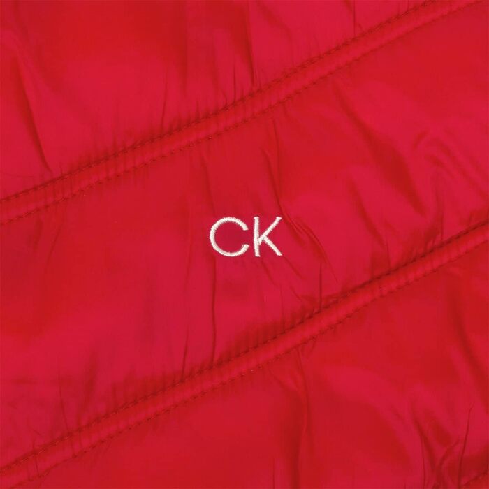 Чоловіча гібридна гольф-куртка Calvin Klein Frontera на блискавці, чорна (S, Червоний)