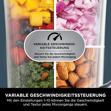 Ninja 2-in-1 Detect Power Mixer Pro with Single Serve - 1200W Power Blender with Pitcher & 2 Single Serve Cups - Smoothie, Vegetable & Frozen Drink Mixer - TB301EU