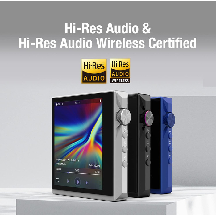 Hidizs AP80 PRO-X: Аудіоплеєр Hi-Res з підтримкою MQA, Bluetooth та двома DAC-чипами ESS9219C (білий)