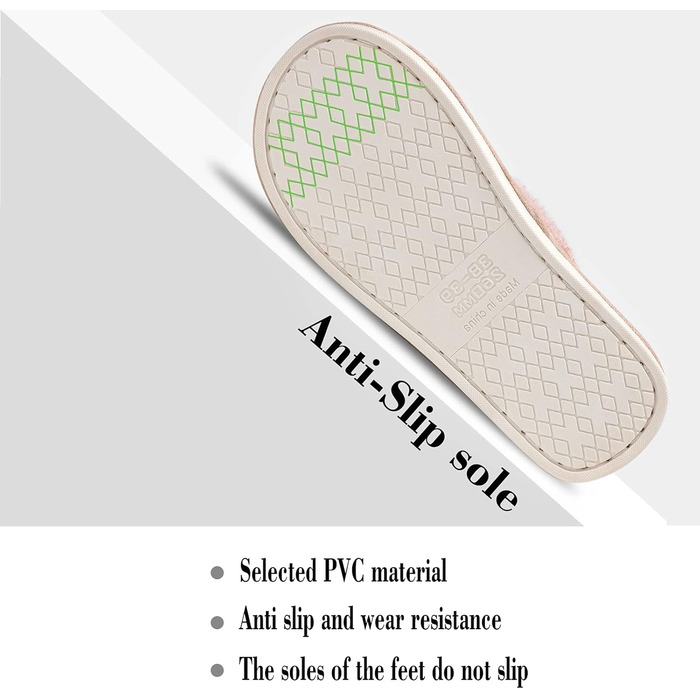 Тапочки жіночі MAXTOP з м'якої плюшевої кішки, з пам'яттю, повсякденні, рожеві, 42/43 EU