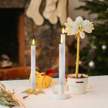 EXTSUD 6er LED Pillar Candles Rechargeable LED Pillar Candles with Timer and Remote Control Soft Silicone Wax Core, Unique Tear-Drop Design LED Candles for Living Room, Wedding, Dining Table, and Garden Party