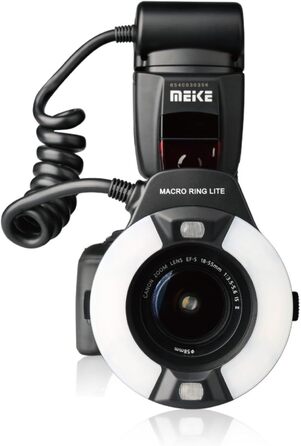 Кольцевий світловий прилад Meike MK-14EXT-C для Canon EOS DSLR з LED AF Assist лампою