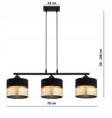 Підвісна люстра Elko-Lighting Dual на 3 точки освітлення E27