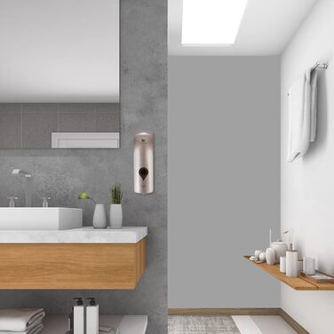 Настінний диспенсер для мила без свердління, 300 мл, ручний дозатор для гелю для душу/шампуню/дезінфікуючого засобу, дозатор для миючого засобу для душу, чорний/білий/золотий (шампань)