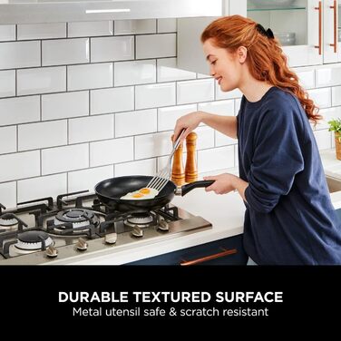 Сковорода Ninja ZEROSTICK CW50030UK Classic 30 см, антипригарне покриття, індукційна, до 180°C, чорна