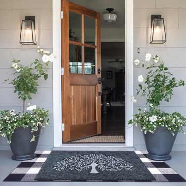 Килимок для дому Baum & Grau Tree of Life (60x90 см) з неслизьким покриттям для входу, коридору, кухні