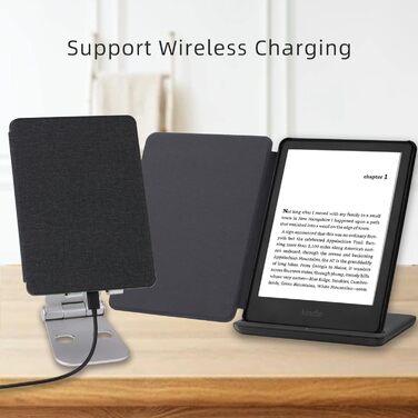 Чохол WALNEW для Kindle Paperwhite 11 (M2L3EK, M2L4EK), чорний, з авто-вимиканням