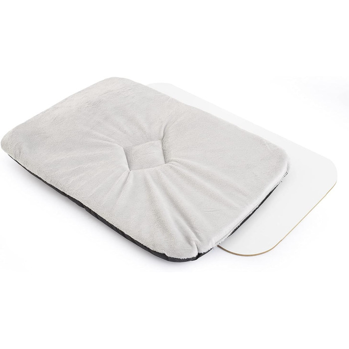 Сумка-переноска для собак та котів | Шкіряна сумка-переноска з карабіном | до 15 кг | Сіра | L 42 x 29 x 33 см