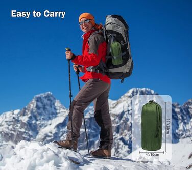 Каремат туристичний самонадувний Isomatte, Ultraleicht, з подушкою, для кемпінгу, трекінгу, відпочинку на природі та подорожей