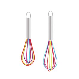 Набір силіконових вінчиків (2 шт.) для кухні: вінчики для збивання, перемішування, приготування випічки