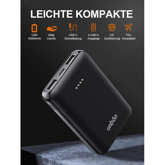 UNBON Грівальна жилетка для чоловіків, флісова жилетка з підігрівом, Powerbank 10000mAh, USB, 3 режими нагріву, 6 зон нагріву, чорний