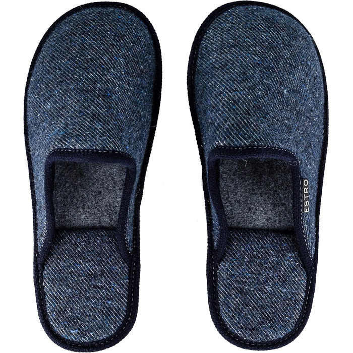 Чоловічі халати ESTRO F17 Jeans 43 EU з антиковзкою підошвою Memory Foam