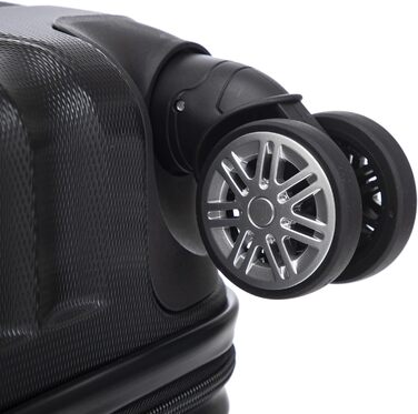 Набір валіз-ролерів (3 шт): M, L, XL, білий слонова кістка. Набір валіз з жорстким корпусом, коліщатками 360°, кодовим замком, зручною ручкою.