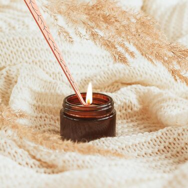 Candle Snuffer and Wick Trimmer Accessory Set (Rose Gold)