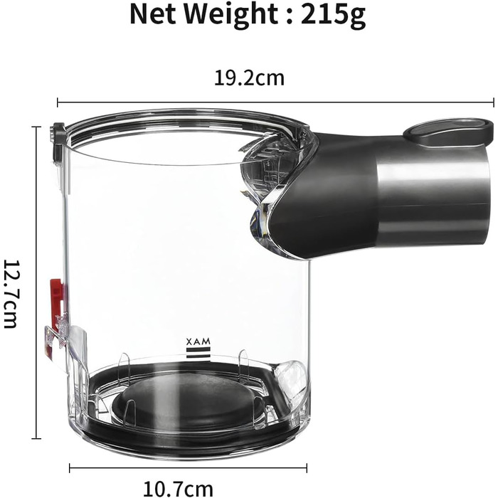 Контейнер для пилу до пилососів Dyson V6 DC58 DC61 DC62, сумісний з A/B портами
