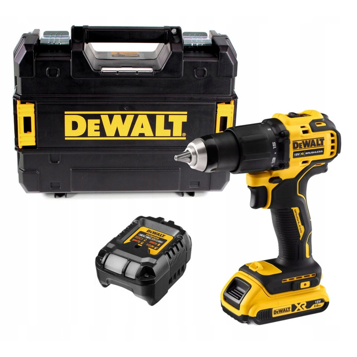 Акумуляторний шуруповерт DeWalt 18V 2,0Ah безщітковий 65Nm у кейсі