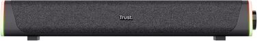 Комп'ютерна акустика Trust Orada USB 2.0, 12W (6W RMS), чорна, з AUX, для ПК, ноутбука, Mac (Саундбар)