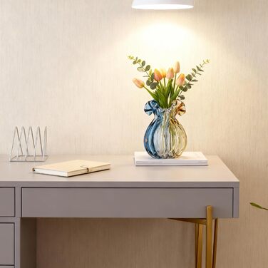 Скляна ваза ручної роботи, велика, сучасний дизайн, для дому, весілля та декору, підходить для квітів