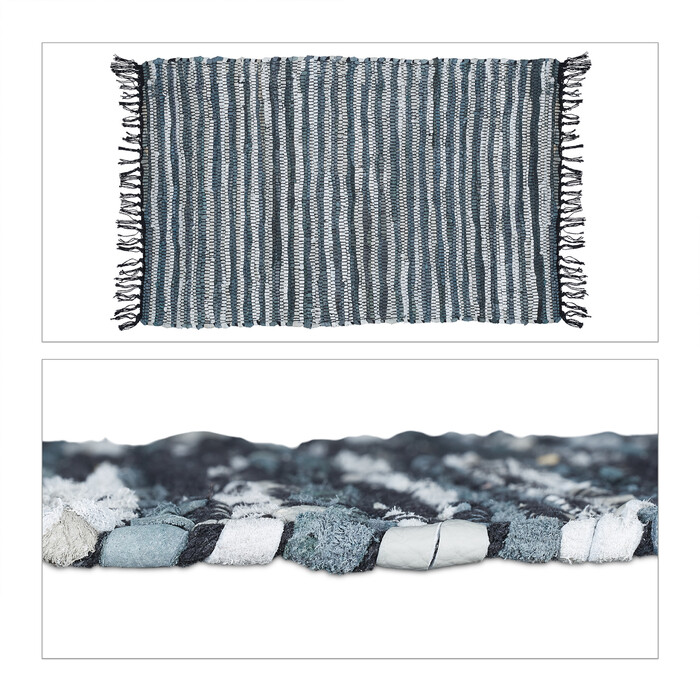 Relaxdays Patchwork Rug, 60x100 cm