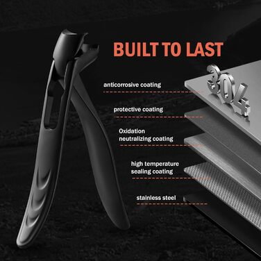 Кусачки для нігтів BEZOX ергономічні з похилим лезом для товстих нігтів (чорні). Кусачки для нігтів для літніх людей, чоловіків та жінок з металевим пилком.