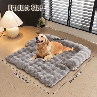 М'яке ліжко-лежанка для собак, лежанка-софа, захист дивану, чорний колір, 75x75 см