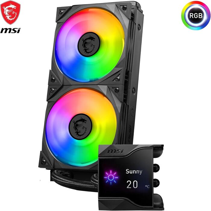 MSI MAG CoreLiquid I AIO: 240мм водяне охолодження для CPU з RGB підсвічуванням, підтримка Intel/AMD