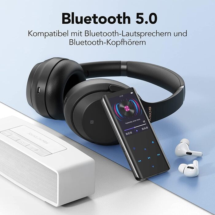MP3 плеєр AGPTEK 64GB Bluetooth 5.3, 2.4