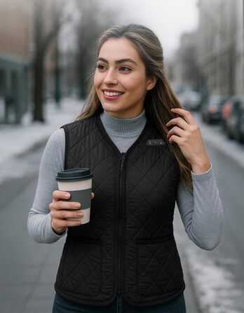 Електрична гріюча жилетка KEMIMOTO для жінок з 8 зонами нагріву, 3 режими, USB, для мотоцикла, відпочинку, катання на лижах, XL