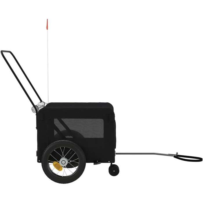 Фургон для велосипеда, переноска для собак, чорний (120 x 54.5 x 53 см)