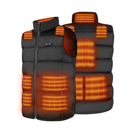 Електрична гріюча жилетка Dr.Prepare для чоловіків та жінок, 3 режими нагріву, 10 зон нагріву, регульована, для активного відпочинку (без Powerbank), XL-XXL
