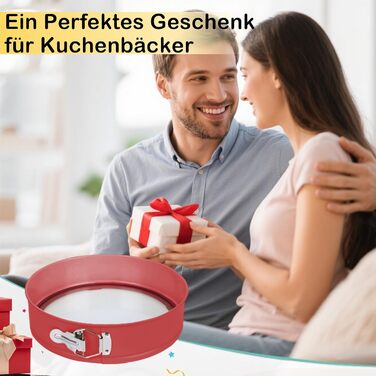 Форма для випічки Hikaproligt з нержавіючої сталі, діаметр 26 см, кругла, з антипригарним покриттям та захистом від протікання, знімний дно, для чізкейків та тортів