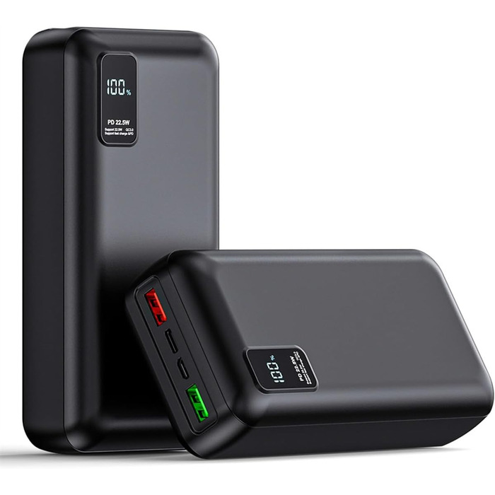 Портативний акумулятор великої ємності 50000mAh з PD22.5W, три виходи, два входи, LED-індикатор, сумісний з iPhone/Android, DCD-516