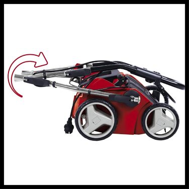 Einhell Electric Scarifier-Aerator GE-SA 1435 (1400W, 35cm working width, up to 3-9mm working depth, adjustable height pole, 28L collection bag, including aerator roller)