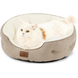 Кішка ліжко BEDSURE - м'яке, зручне ліжко для котів та маленьких собак, 51x48x15 см