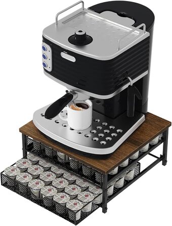 Органайзер для кавових капсул та падів на стійку, тримач для K-Cup, 72 капсули, чорний