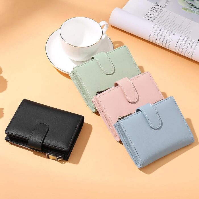 GAEGAEKEAO Wallet for Women, Small Wallet for Women, Small Ladies Purse with RFID Blocking, Wallet for Women with Zipper Pocket