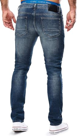 Чоловічі джинси Merish Slim Fit Stretch Denim 9148-2100, сині 33W/32L