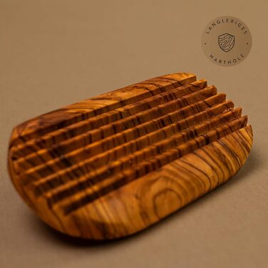 Милотримач з оливкового дерева, овальний, 13x9 см