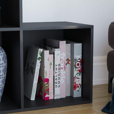 Стелаж Vida Designs Durham 10 кубів, чорний, для книг і зберігання, органайзер у вітальню