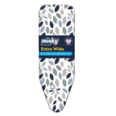 Еластичний чохол на прасувальну дошку Minky Extra Wide, сірий, 122 x 43 см