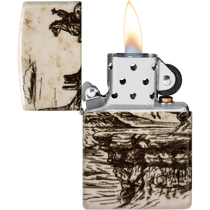 Запальничка ZIPPO оригінальна бензинова з дизайном Дикий Захід (Wild West Scene Design 60006580)