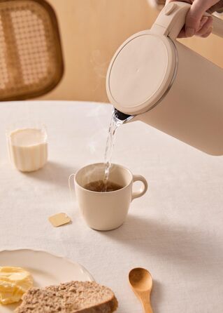 Електричний чайник CREATE/KETTLE STUDIO PRO 1л, пісочний колір. Регулювання температури, підтримання тепла, система зберігання кабелю, автовимкнення, 1000W