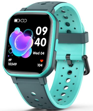 Дитячий розумний годинник Kinder Smartwatch: фітнес-трекер, IP68, 19 режимів, моніторинг серця та сну, 19 спортивних режимів, зелений колір