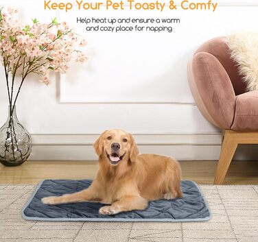 Тепла самонагрівальна ковдра для котів та собак, розмір M (60x45 см)