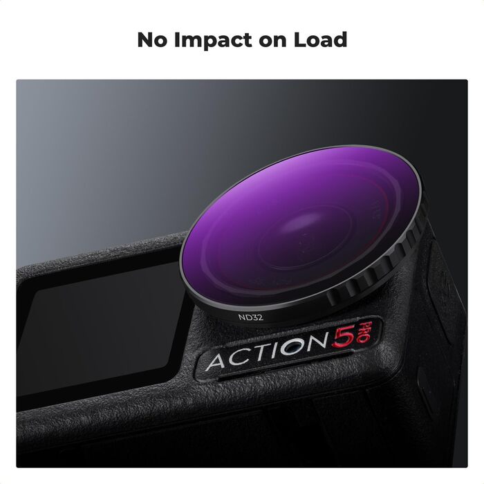 ND фільтри K&F Concept для DJI Osmo Action 4/5 PRO - набір ND8, ND16, ND32, ND64, HD скло