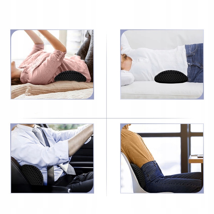 Ортопедична подушка під поперек з ефектом пам'яті (Memory Foam) для сну, авто та крісла