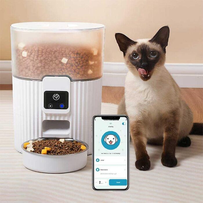 Автоматичне годування для котів Smart Futterautomat: WiFi, керування через додаток, прозорий контейнер для корму