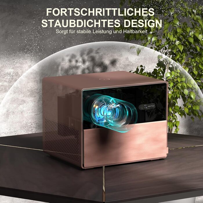 Проектор VOPLLS Mini Beamer 4K 1080P Full HD з автофокусом, корекцією трапеції, WiFi6, Bluetooth, 23000L/29000L для дому та мобільного використання