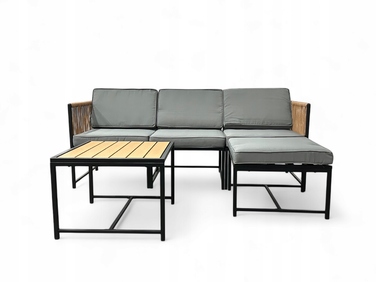 Комплект садових меблів Ideal Garden із техноротанга, багатоколірний, 3 предмети