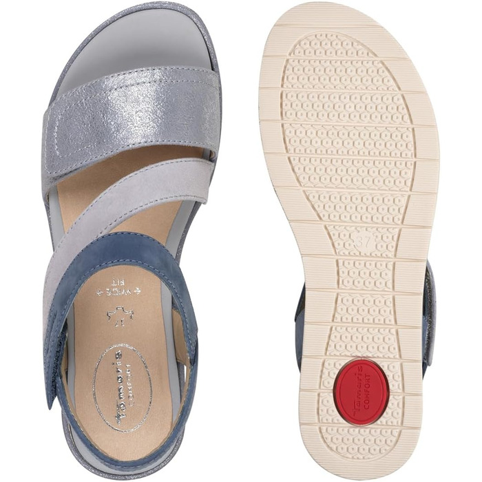 Босоніжки жіночі Tamaris 8-88705-44 Wide Fit, світло-блакитні, 39 EU